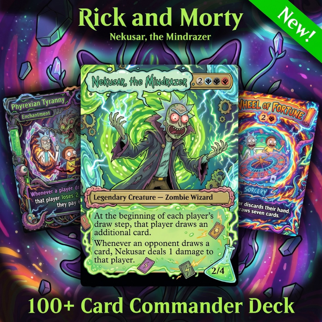 Rick and Morty Commander Deck — Nekusar — Wheel Burn Commander deck