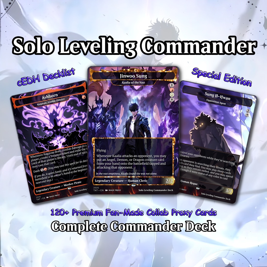 Solo Leveling Commander Deck — Jinwoo Sung — Reanimator Aggro Commander deck